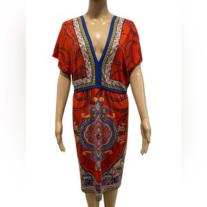 Style & Co. Red Paisley Dress size XL